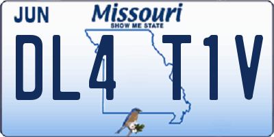 MO license plate DL4T1V