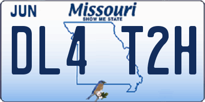 MO license plate DL4T2H