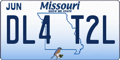 MO license plate DL4T2L