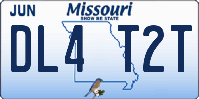 MO license plate DL4T2T