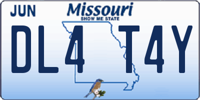 MO license plate DL4T4Y