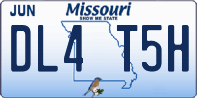 MO license plate DL4T5H