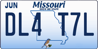 MO license plate DL4T7L