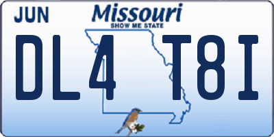 MO license plate DL4T8I