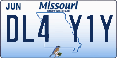 MO license plate DL4Y1Y