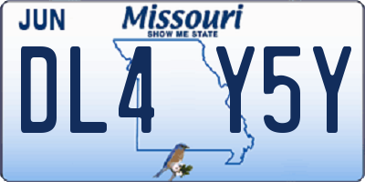 MO license plate DL4Y5Y