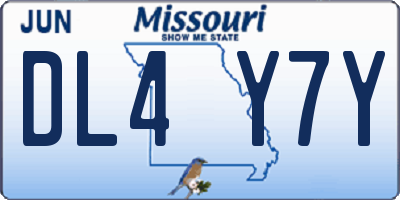 MO license plate DL4Y7Y