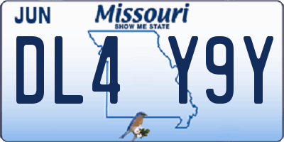 MO license plate DL4Y9Y