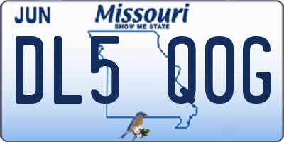 MO license plate DL5Q0G
