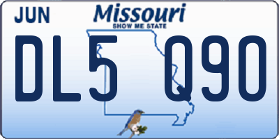 MO license plate DL5Q9O