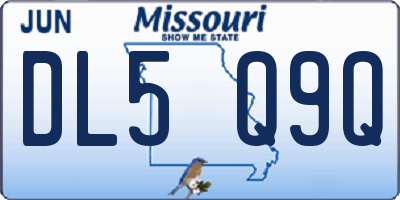 MO license plate DL5Q9Q