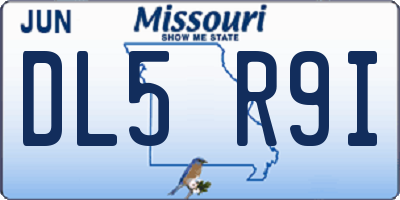 MO license plate DL5R9I