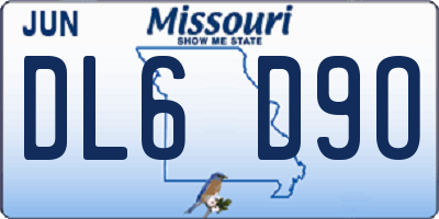 MO license plate DL6D9O