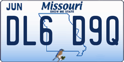 MO license plate DL6D9Q