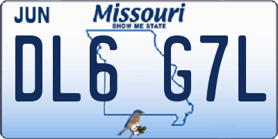 MO license plate DL6G7L