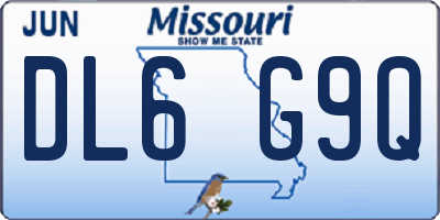 MO license plate DL6G9Q