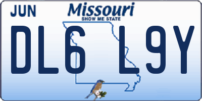 MO license plate DL6L9Y