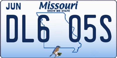MO license plate DL6O5S