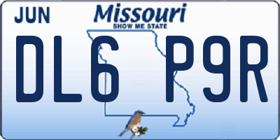 MO license plate DL6P9R