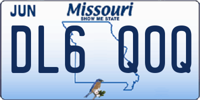 MO license plate DL6Q0Q