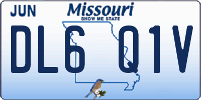 MO license plate DL6Q1V