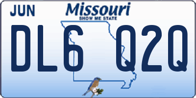 MO license plate DL6Q2Q