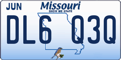 MO license plate DL6Q3Q