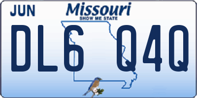 MO license plate DL6Q4Q