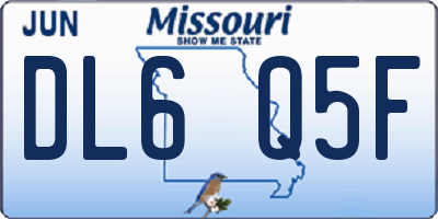 MO license plate DL6Q5F