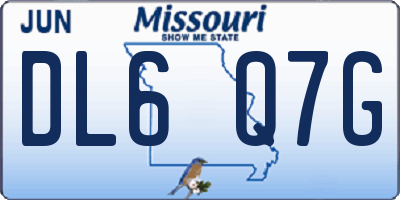 MO license plate DL6Q7G