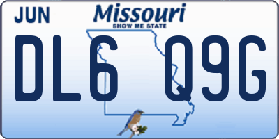 MO license plate DL6Q9G