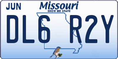 MO license plate DL6R2Y