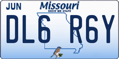 MO license plate DL6R6Y