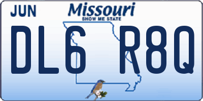 MO license plate DL6R8Q