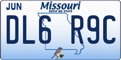 MO license plate DL6R9C