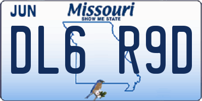MO license plate DL6R9D