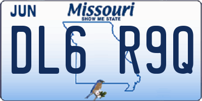 MO license plate DL6R9Q