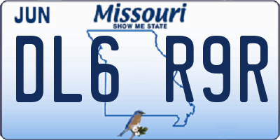 MO license plate DL6R9R