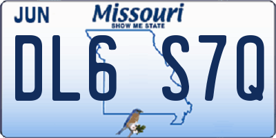 MO license plate DL6S7Q