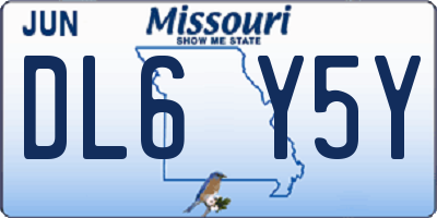 MO license plate DL6Y5Y