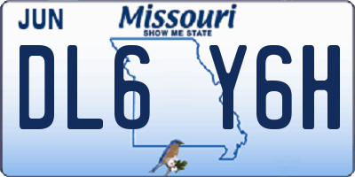 MO license plate DL6Y6H