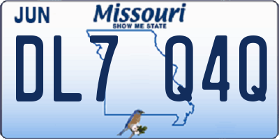 MO license plate DL7Q4Q
