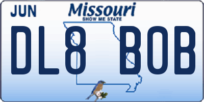MO license plate DL8B0B