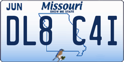 MO license plate DL8C4I