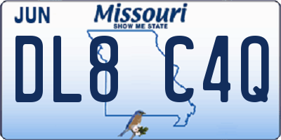 MO license plate DL8C4Q