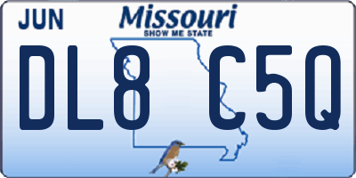 MO license plate DL8C5Q