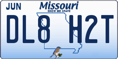 MO license plate DL8H2T
