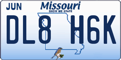 MO license plate DL8H6K