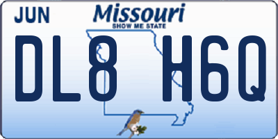 MO license plate DL8H6Q