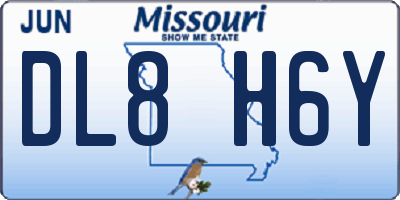 MO license plate DL8H6Y